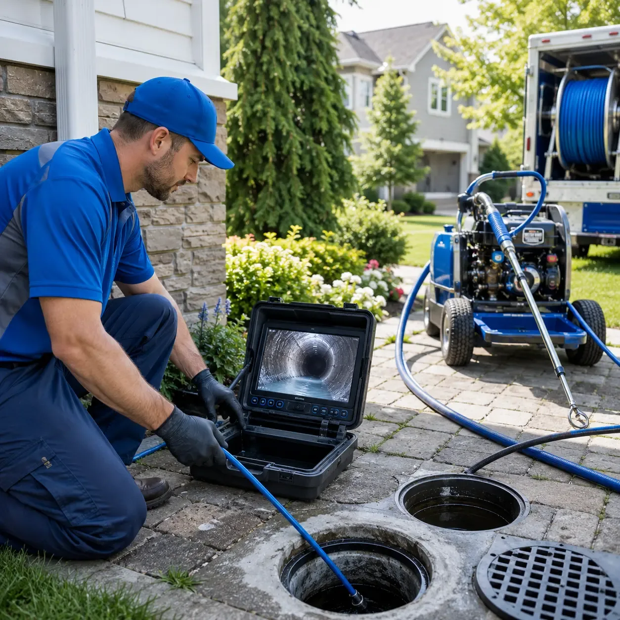 Outdoor drain cleaning professionals serving New Richmond, WI